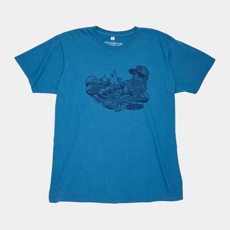 Keen Wave Beard' T-Shirts Herren Blau Sale DW5220WX
